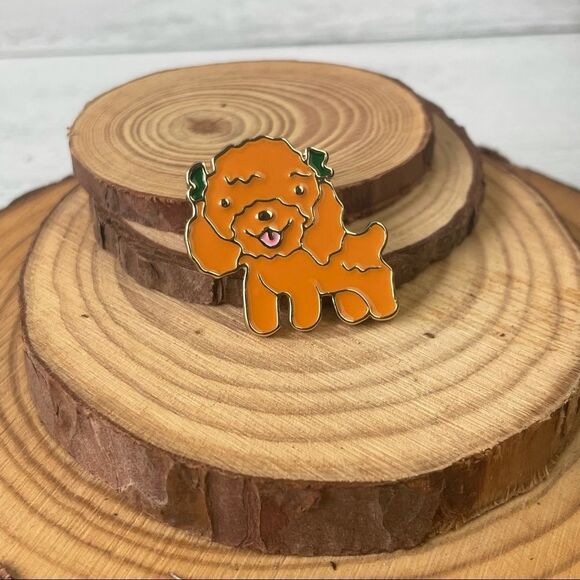 Poodle Enamel Pin/ Brooch Lapel - Picture 3 of 6